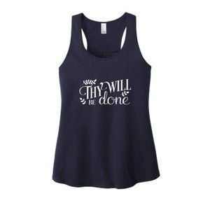 Tank Top - Thy Will Be Done Navy Blue